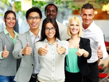 Business Idioms Give The Thumbs Up - Long Shot